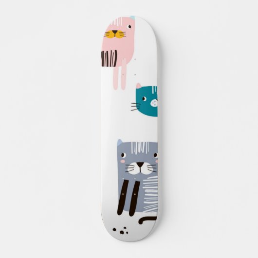 Kat patroon skateboard (Voorkant)