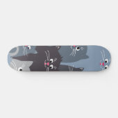 Kat patroon skateboard (Horizontaal)