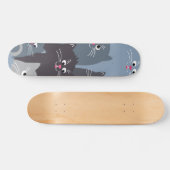 Kat patroon skateboard (Horizontaal)