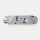 Kat patroon skateboard (Horizontaal)