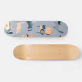 Kat patroon skateboard (Horizontaal)