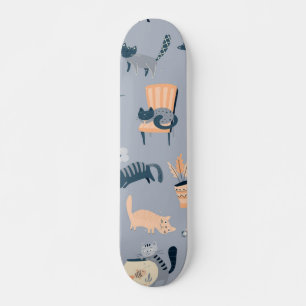Kat patroon skateboard