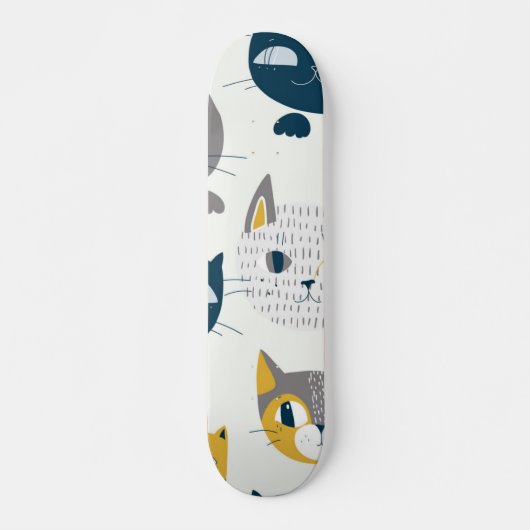 Kat patroon skateboard (Voorkant)