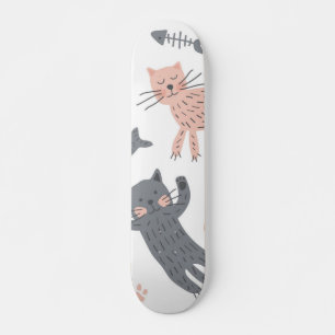 Kat patroon skateboard