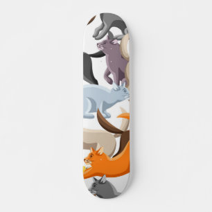 Kat patroon skateboard