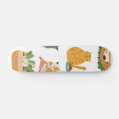 Kat patroon skateboard (Horizontaal)