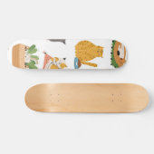 Kat patroon skateboard (Horizontaal)