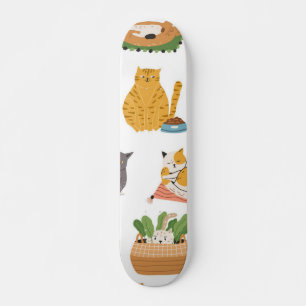Kat patroon skateboard
