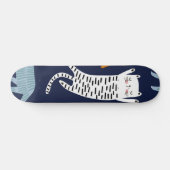Kat patroon skateboard (Horizontaal)