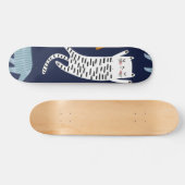 Kat patroon skateboard (Horizontaal)