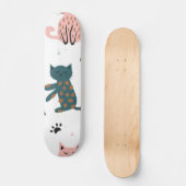 Kat patroon skateboard (Voorkant)