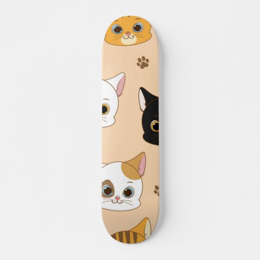 Kat patroon skateboard (Voorkant)