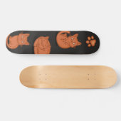 Kat patroon skateboard (Horizontaal)