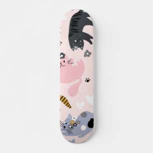 Kat patroon skateboard
