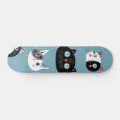 Kat patroon skateboard (Horizontaal)
