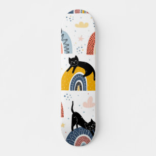 Kat patroon skateboard