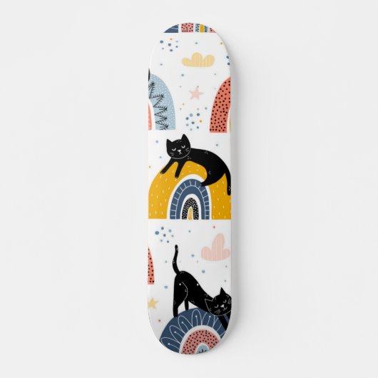Kat patroon skateboard (Voorkant)