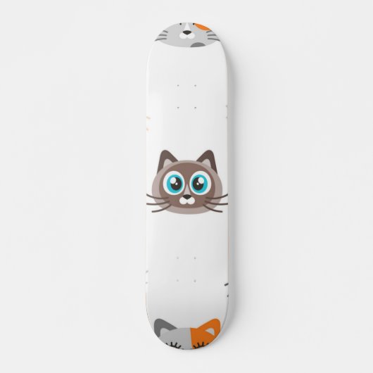 Kat patroon skateboard (Voorkant)