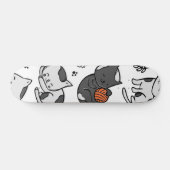 Kat patroon skateboard (Horizontaal)