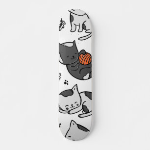 Kat patroon skateboard