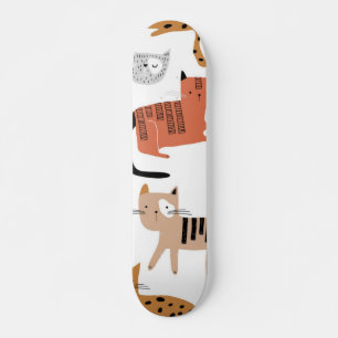 Kat patroon skateboard