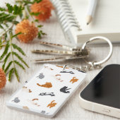 Kat patroon sleutelhanger (Voorkant Rechts)
