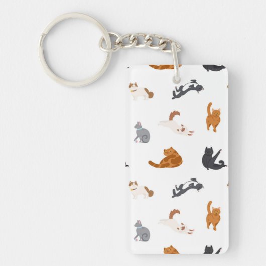 Kat patroon sleutelhanger (Voorkant)