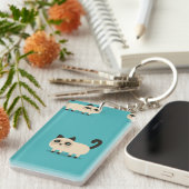 Kat patroon sleutelhanger (Voorkant Rechts)