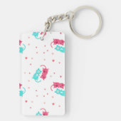 Kat patroon sleutelhanger (achterkant)