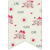 Kat patroon vlaggetjes (Eerste vlag)