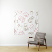 Kat patroon wandkleed (In Situ (horizontaal))