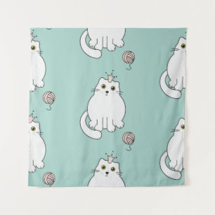 Kat patroon wandkleed