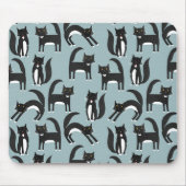 Kat Patroonblauw Muismat (Voorkant)