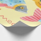 Kat Pattern Cute Colorful Pets Animals Cadeaupapier (Hoek)