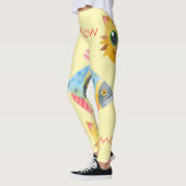 Kat Pattern Cute Colorful Pets Animals Leggings (Links)