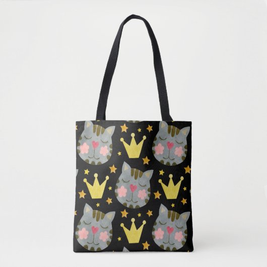 Kat Pattern Cute Pets Animals Draagtas (Voorkant)