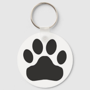 Kat Paw afdrukken   Dog Paw Print Sleutelhanger