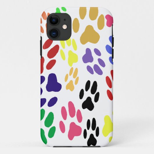 Kat Paw Drukt iPhone Case (Achterkant)