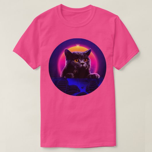 Kat-peek-kat-retrogolf schattig t-shirt (Design voorkant)