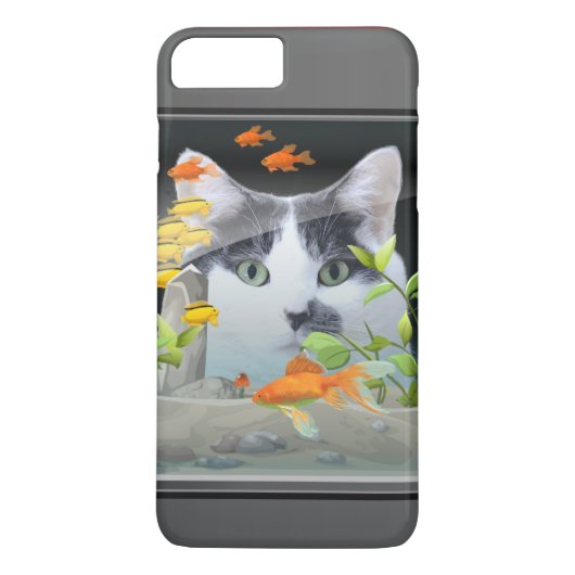 Kat peerin visschacht Case-Mate iPhone case (Achterkant)