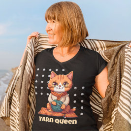 Kat Pensioengeschenken voor Crocheter Moeder Oma T-shirt