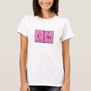 Kat periodiek lijstnaam shirt