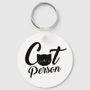 Kat Person Sleutelhanger