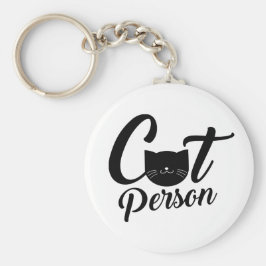 Kat Person Sleutelhanger