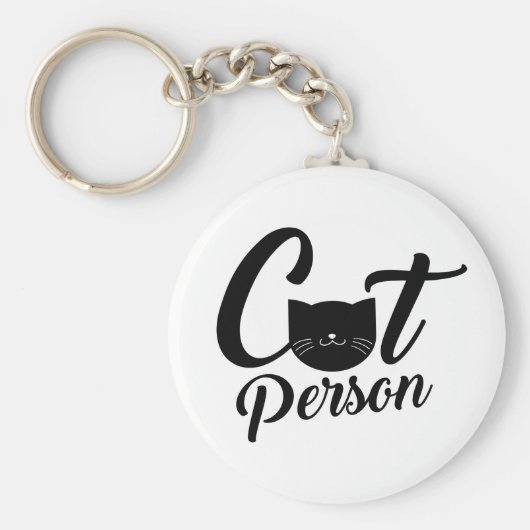 Kat Person Sleutelhanger (Voorkant)