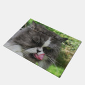 kat, personaliseren, sjabloon, dier, huisdier, lev deurmat (Schuin)