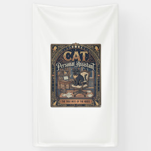 Kat Persoonlijke Assistent Kat Grappige Eigenaar H Spandoek