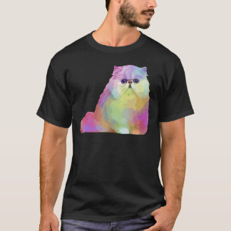 Kat Perzisch Kat Womens kleurrijk Perzisch Kat Man T-shirt