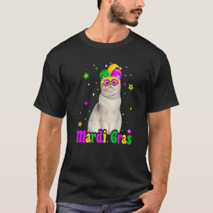 Kat Perzisch Masker Mardi Gras Carnivaledieren Kat T-shirt