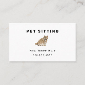 Kat Pet Sitting Visitekaartjes